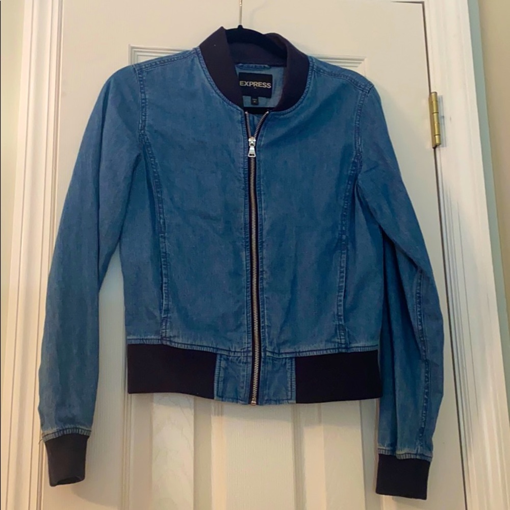 Denim Bomber Jacket